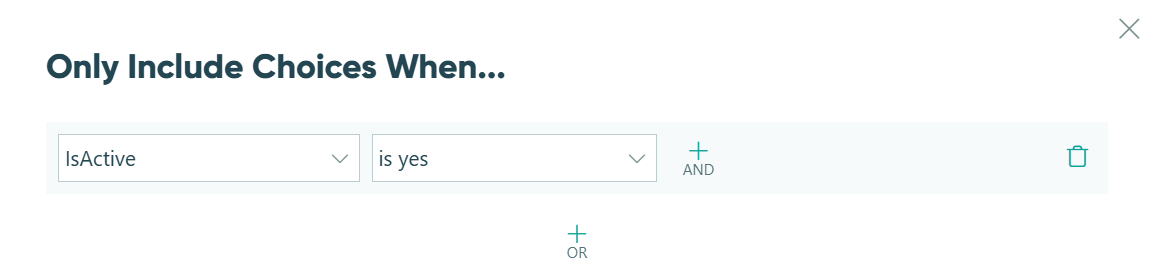 Set the filter to match your active status field.