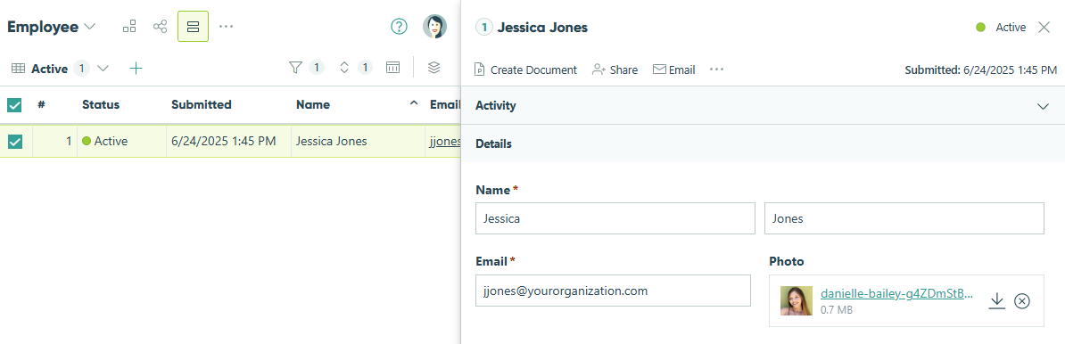 Add guests as entries.