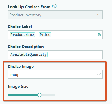Adjust the image size in the Lookup field settings.