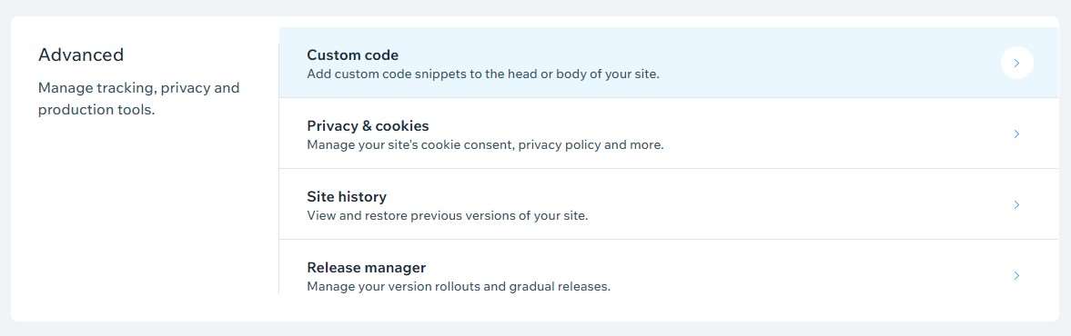 Seamlessly embedded form in a Wix site.