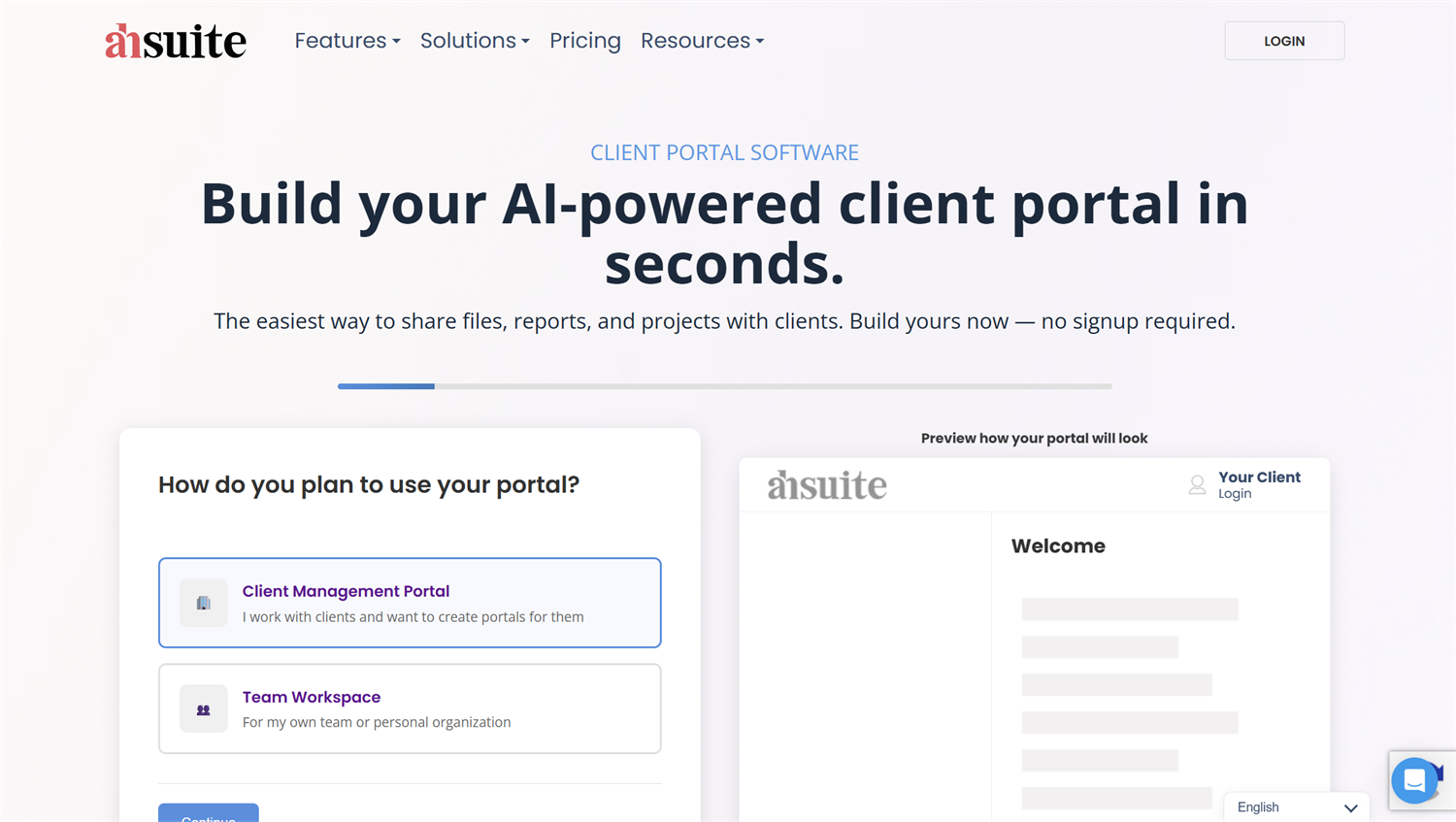 ahsuite homepage screenshot
