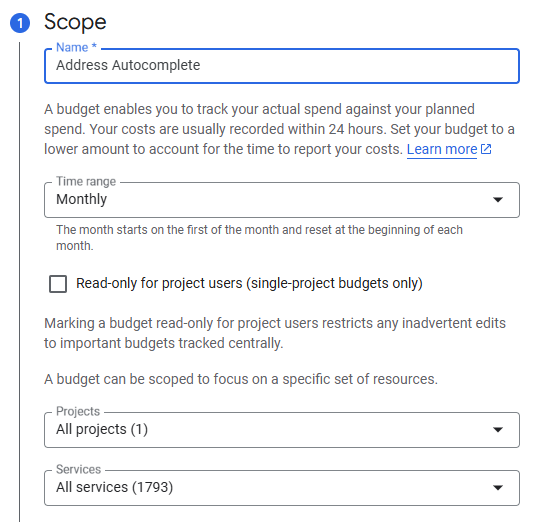 Edit your budget settings.