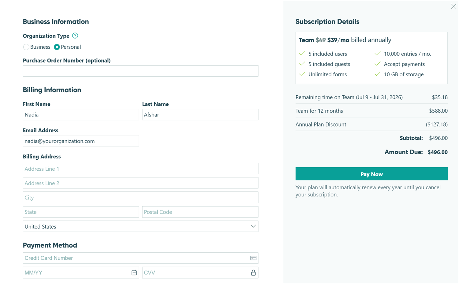 Sign up for an Annual plan to save.