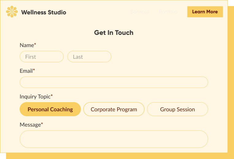 Add a custom form to a Canva website or design with Cognito Forms