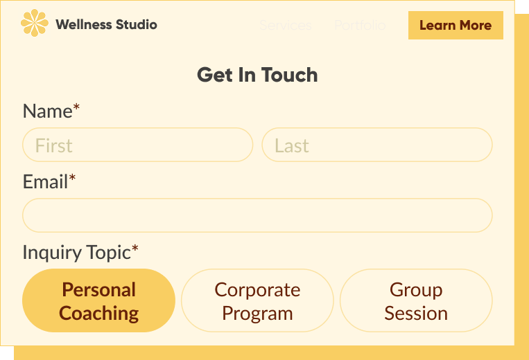 Add a custom form to a Canva website or design with Cognito Forms