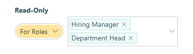 Conditionally show the Candidate Information section based on role.