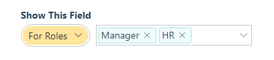 Conditionally show this section for specific roles.
