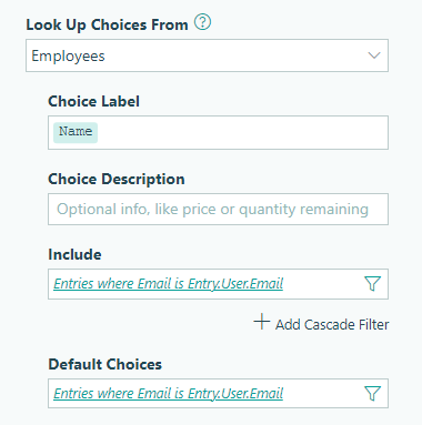 Using the Lookup field