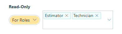 Show this field for roles.