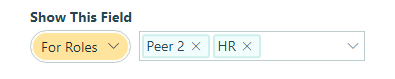 Conditionally show this section for specific roles.