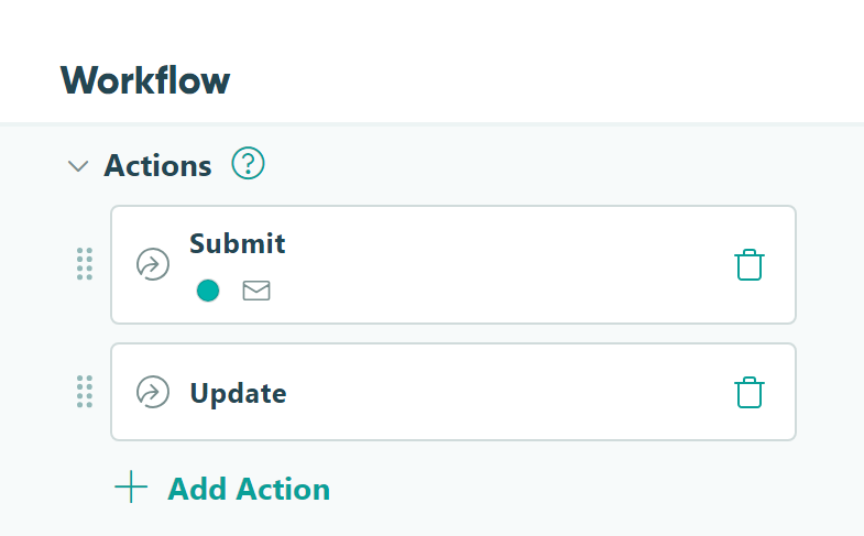 Add or edit Workflow Actions