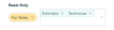 Show this field for roles.
