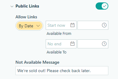 Turning off a form.