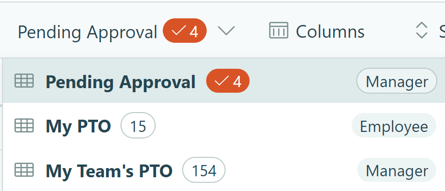 Cognito Forms view menu showing 4 tasks assigned in the Tasks view