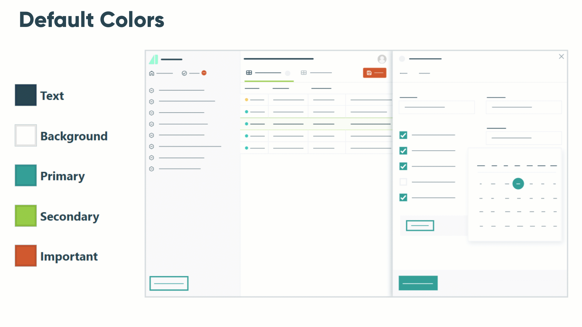 Animated GIF showing how to customize the color palette of your Cognito Forms workspace to match your brand