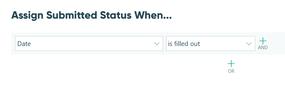 Conditionally assign a status.