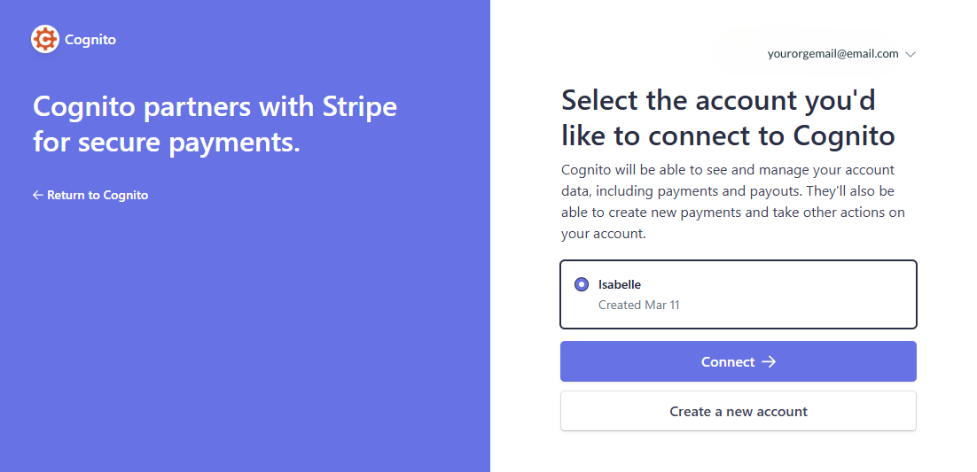 Connect Stripe to Cognito Forms