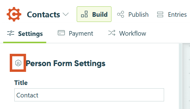 Convert a Person Form to a Standard Form.