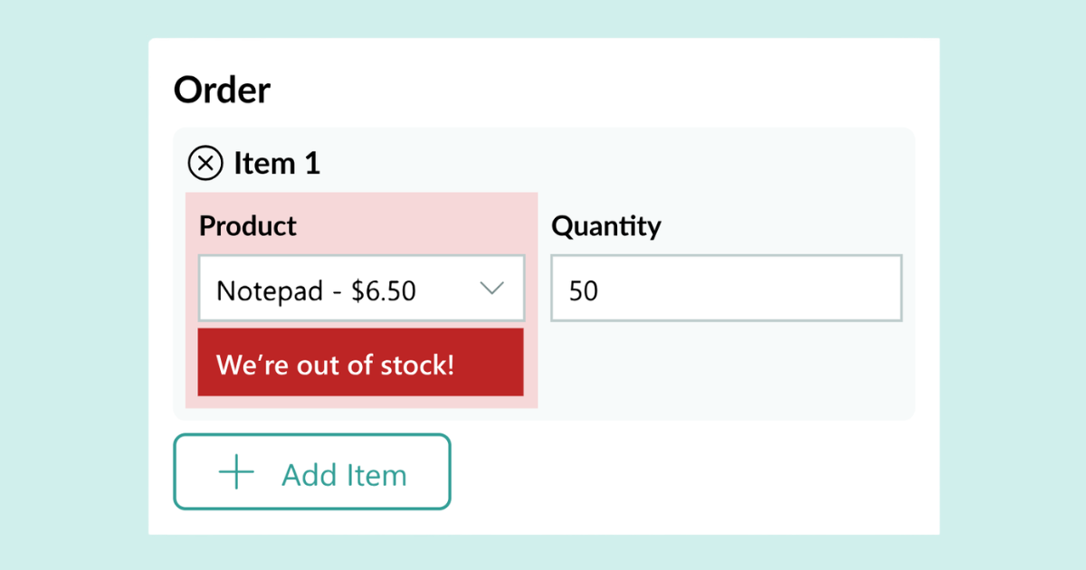 How to Build a Product Inventory for Your Order Forms