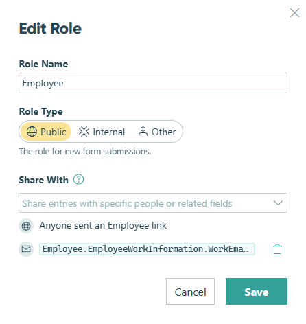 Guests can only access forms and entries in the Public workflow role.