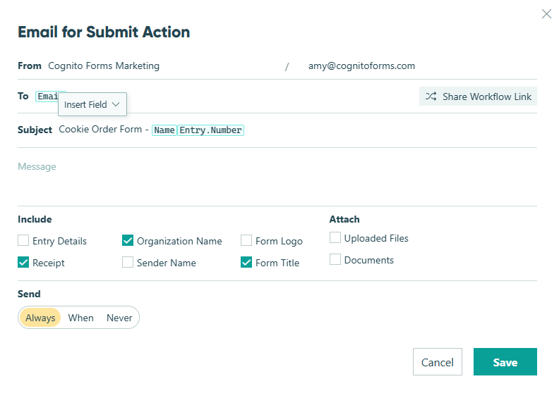 email confirmation settings with order number.png