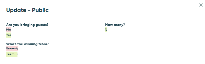 Entry audit log.