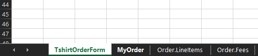 How to view a repeating section or table data.