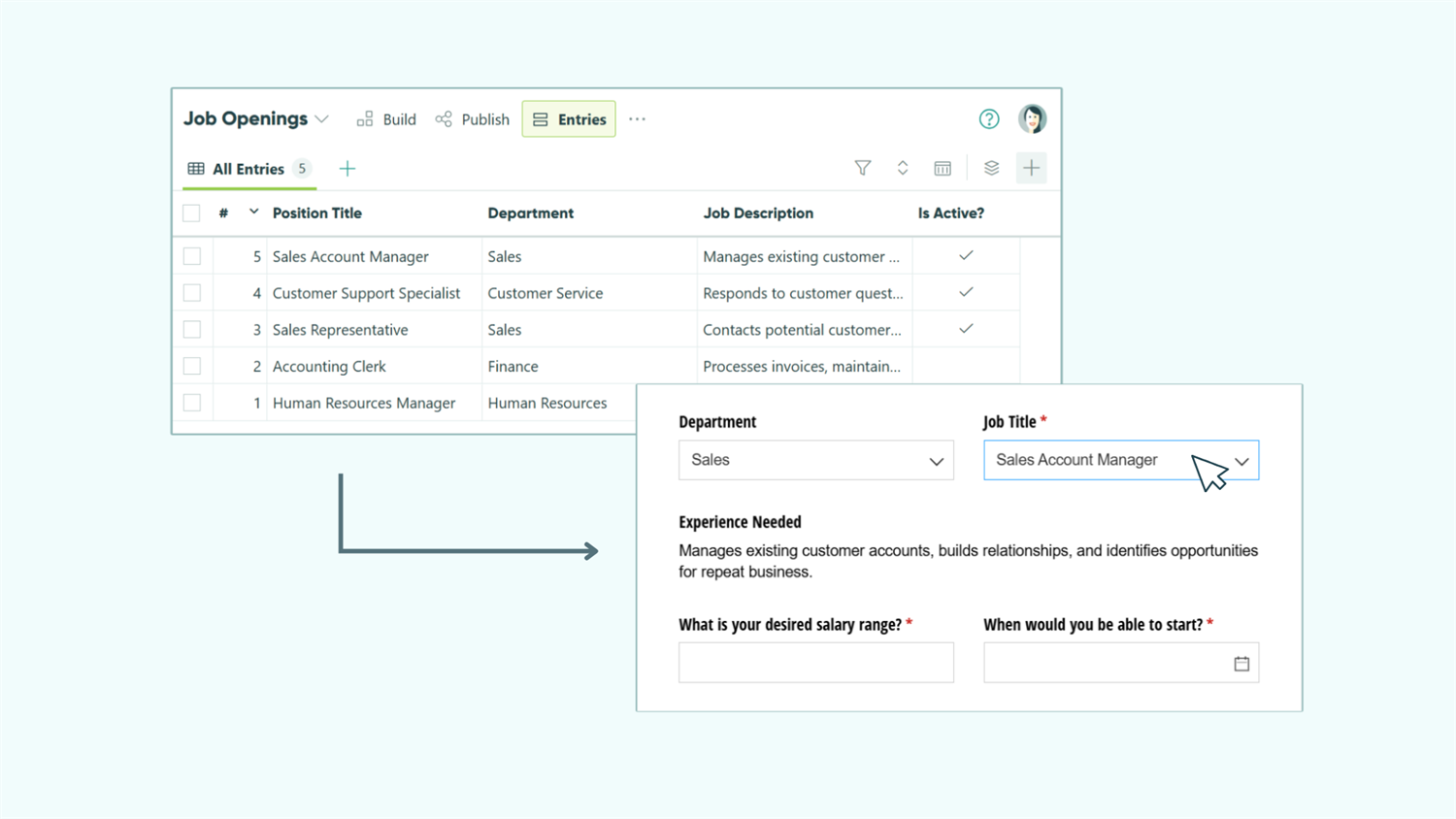Use the Include filter to show only active choices in Lookup fields.