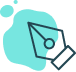 illustration of a pen tip with ink