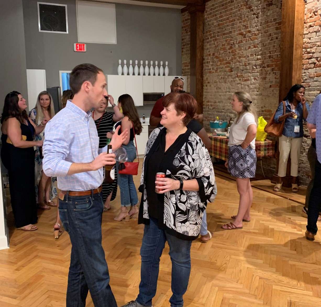 Cognito Forms employees at a party