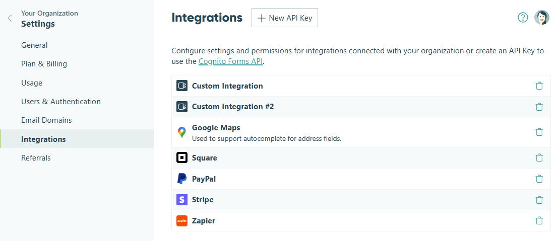 Managing third-party integrations.