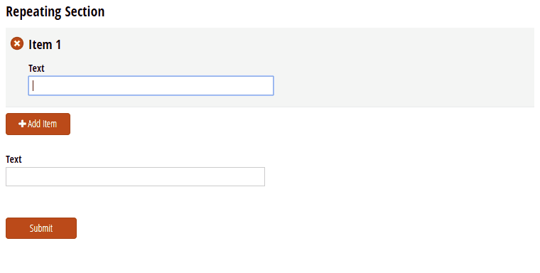 Select a specific field value from the last item in a repeating section.