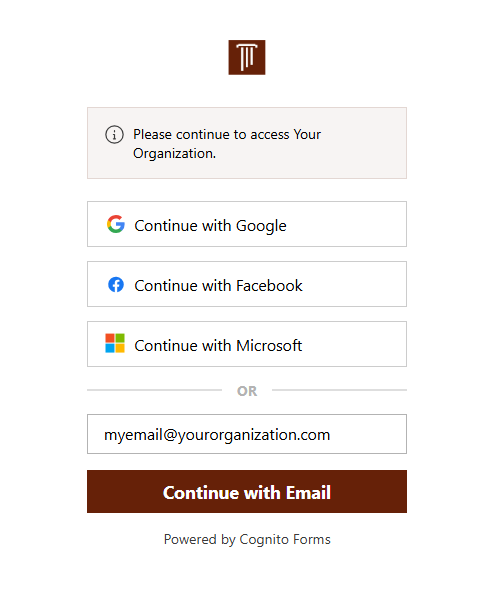 Brand the guest portal with your organization's logo.