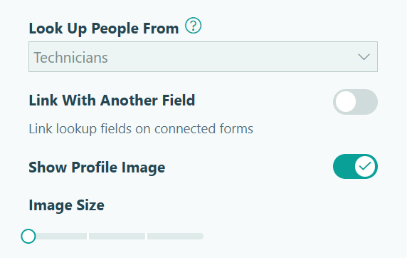 In the Lookup field settings, select Link With Another Field