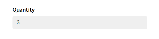Use a Number field for plain numberic values, like quantites.