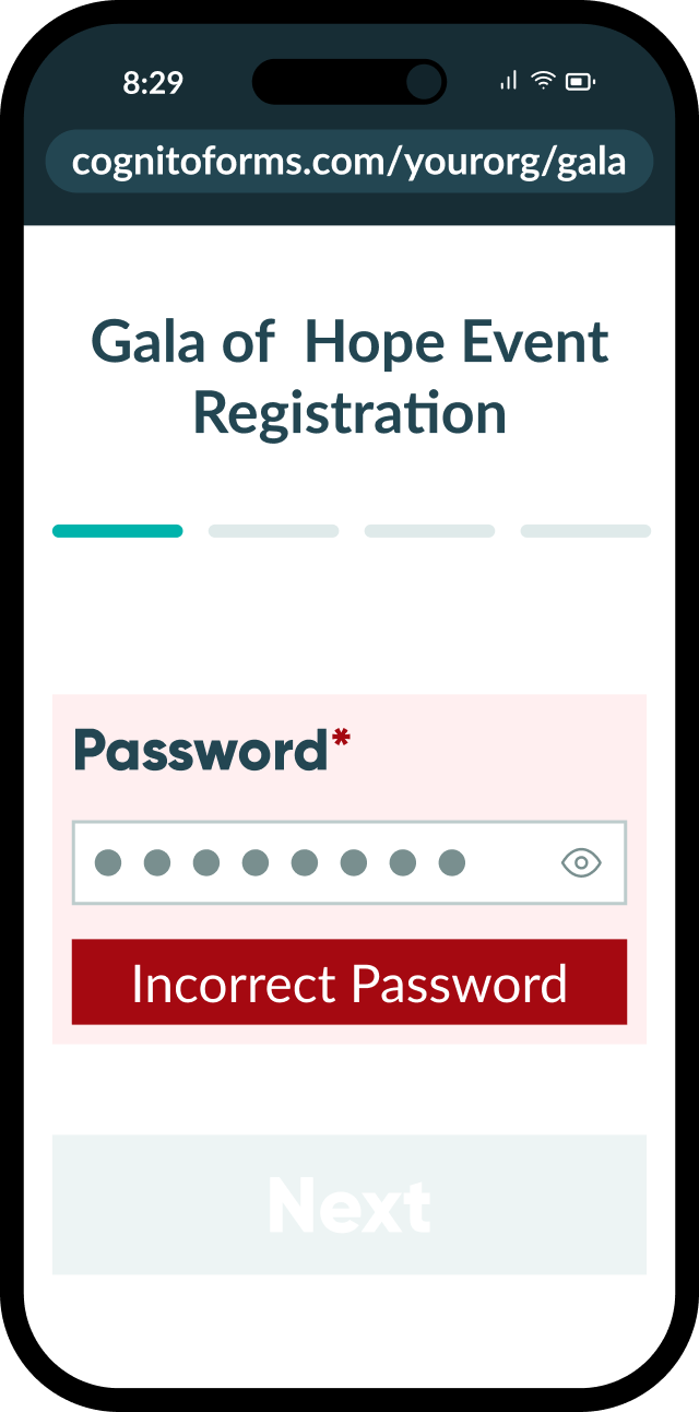 Password Protected Form
