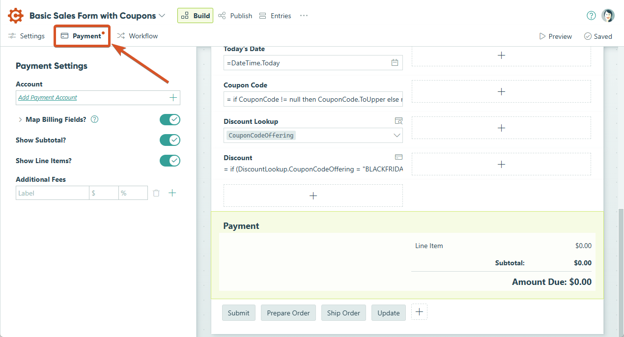 How to customize your payment setup.