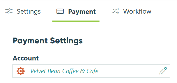 Screenshot of a form's payment settings in Cognito Forms