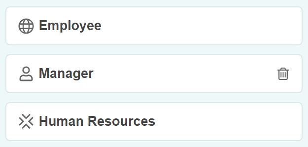 Employee manager HR roles.