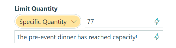 Sign up limits.