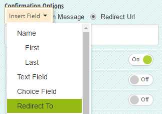 Insert the conditional redirect calculation directly into the Redirect Url option.