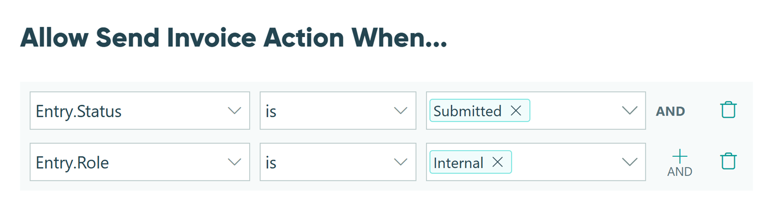 Screenshot of the Conditional Logic Builder in Cognito Forms showing how to allow the 