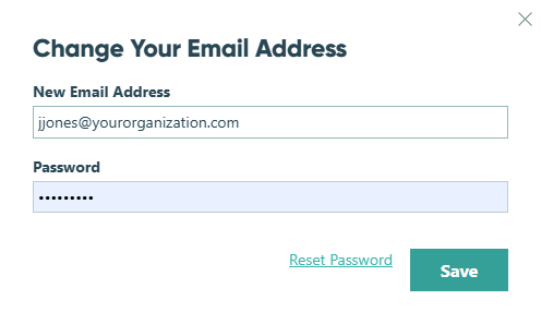 How to change your email address in Cognito Forms.