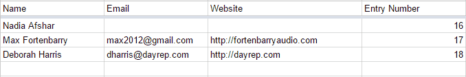 Excel sheet automatically updating with new entries.