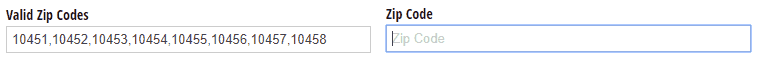 How to validate a zip code.