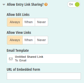 Enable Entry Link Sharing from your form settings.