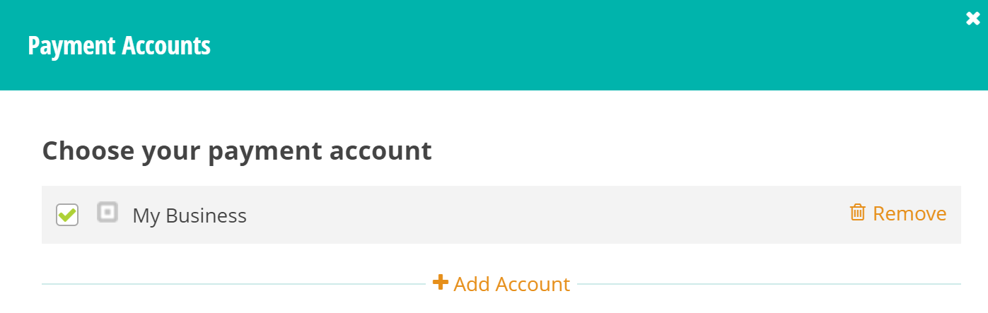 Connecting payment accounts.