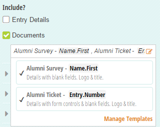 Merged documents can be downloaded from the confirmation page after form submission.