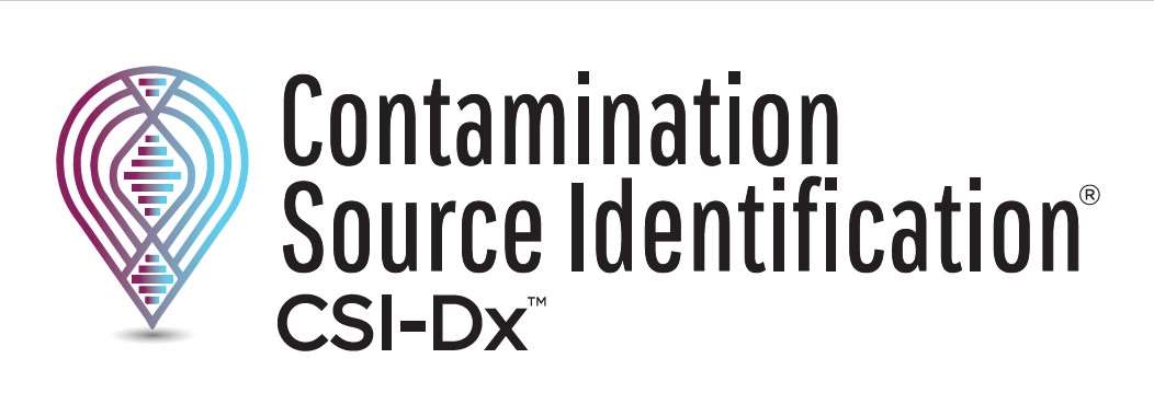 Contamination source identification logo.