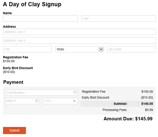 Payment Form Template, Discount Codes & More